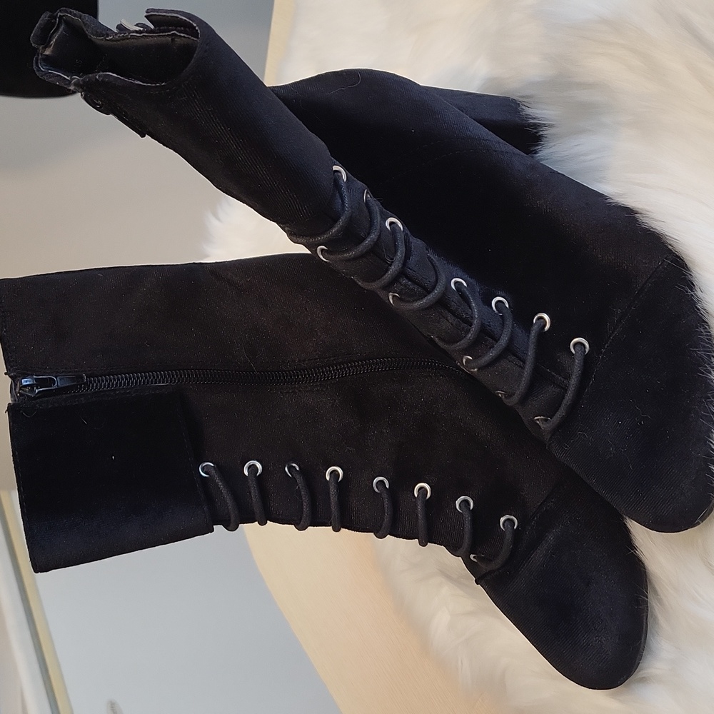 COPY - Black Velour Booties